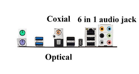 Mainboard, Backpanel, USB 3.0, Optical, Coxial, eSATA, DVI, HDMI