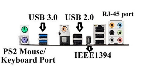 Mainboard, Backpanel, USB 3.0, Optical, Coxial, eSATA, DVI, HDMI